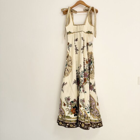 Alemais Antoinette Ballet Linen Midi Dress - Picture 6 of 14